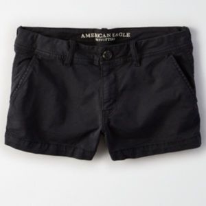 Black AEO khaki shorts